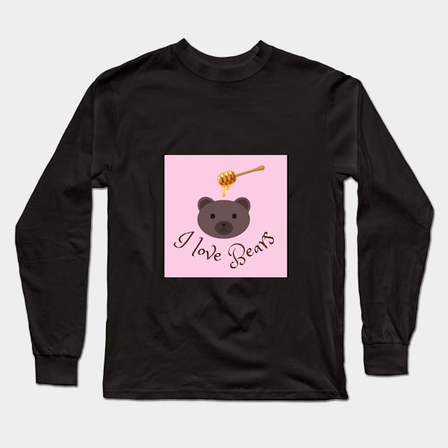 I Love Bears Long Sleeve T-Shirt by livmilano